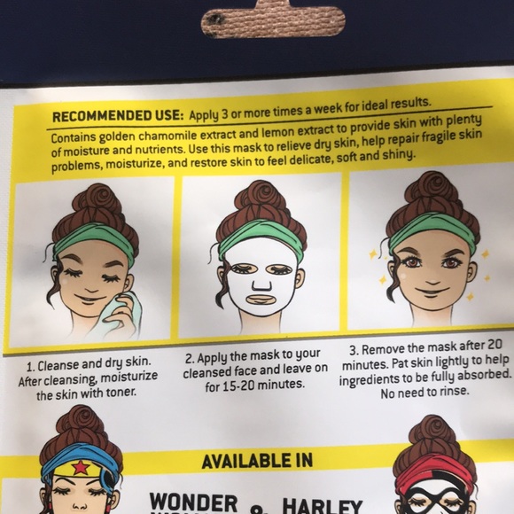 ✨🆕Crème Shop Minni Mouse/Pooh/& Wonder Woman Face Masks!BNIP!✨ - Picture 14 of 14